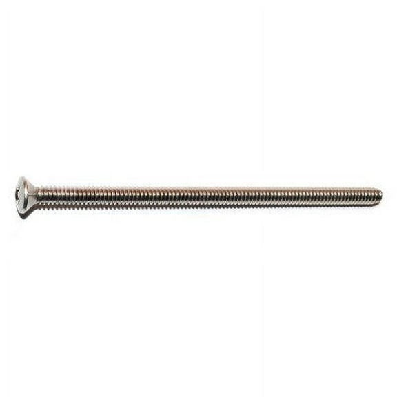 #10-24 x 4" 18-8 Stainless Phillips Oval Head Machine Screws (3 pcs.)