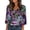 Satin Tops Women-A13 Purple, variant on Mifsaly Women Silk Shirts Plus Size Womens 3/4 Sleeve Tops Boho V-Neck Vintage Print Vacation Tshirts Loose Beach Summer Blouse 2026 Trendy Workwear XXL