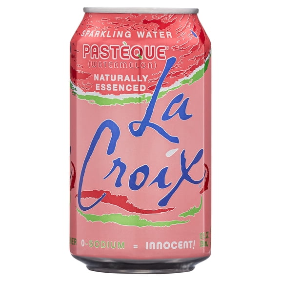 LaCroix Sparkling Water, Pasteque (Watermelon)- 2/12 packs 12 oz