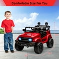 thumbnail image 4 of EastVita Kids 12V Ride on Car Truck Electric Vehicles with Remote Control Spring Suspension, LED Lights, Bluetooth, 3 Speeds, 4 of 7