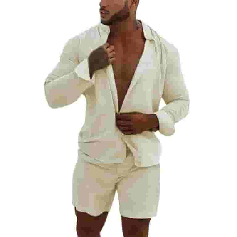 【超お買い得!】 Khaki Mens Jacket Men Round Neck Long Sleeve Solid Casual Clothing