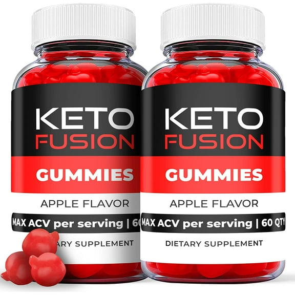 (2 Pack) Keto Fusion Keto ACV Gummies - Supplement for Weight Loss - Energy & Focus Boosting Dietary Supplements for Weight Management & Metabolism - Fat Burn - 120 Gummies