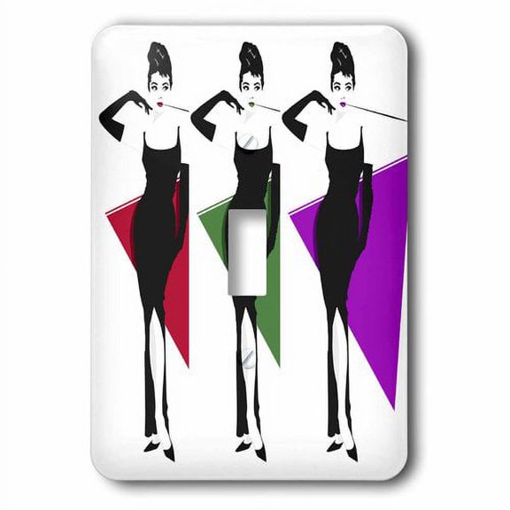 3dRose, Audrey Hepburn. British actress. Fashion Icon. Screen legend., single toggle switch