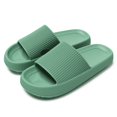 thumbnail image 1 of Zapatillas de plataforma antideslizantes para mujer, sandalias de suela suave Eva para playa, ocio, baño interior, Verano, 1 of 4