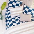 thumbnail image 3 of Herringbone Patch Indigo Full/Queen Quilt, 3 of 6