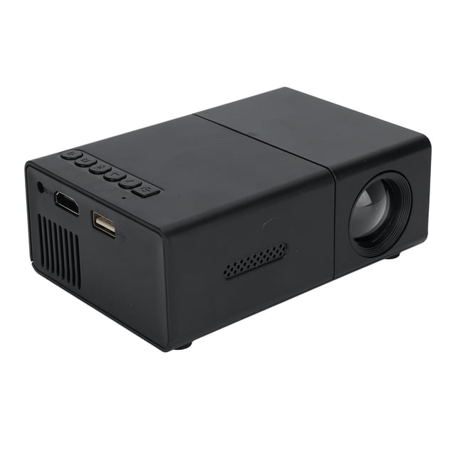 Projecteur Compact, Projection 14-100 Pouces Haut-Parleur Stéréo HiFi Mise au Point Manuel Résolution 1920x1080P Projecteur de Film LED pour Téléphone PC pour Réunion à Domicile