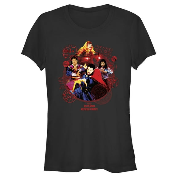 Junior's Marvel Doctor Strange in the Multiverse of Madness Magical Heroes  Graphic Tee Black 2X Large