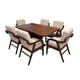 thumbnail image 5 of Set de Comedor Malibu 6 Sillas, Lino Beige, Chapa De Parota, 160x100 cm, 5 of 8