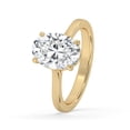 thumbnail image 2 of 1.00 CT Oval Cut Solitaire Engagement Ring, 4 Prong Anniversary Ring , Promise Ring , 18k Solitaire Gold Ring, Simple Single Stone Ring For Women., 2 of 4
