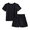Rich Black, variant on Boys' ButterCore Tee and Shorts Set, 2-Piece, Sizes 4-18 & Husky