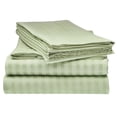 thumbnail image 1 of ELAINE KAREN 1800 Series - Soft Brushed Microfiber - Striped QUEEN Bed Sheet Set, Sage, 1 of 1