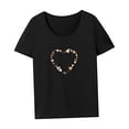 thumbnail image 4 of Camiseta para mujer verano transpirable suave simple cuello redondo camisa para camping playa S, 4 of 7
