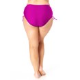 thumbnail image 4 of No Boundaries Juniors Plus Ruched High Waist Swim Bottoms, 4 of 4