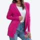 thumbnail image 1 of Cárdigan de moda para mujer, informal, de manga larga, liso, con bolsillos, blusa para mujer, abrigo, chaqueta, tops de poliéster para mujer, 1 of 7