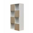 thumbnail image 2 of Style Selections 24.13-Inches H x 47.56-Inches W x 11.63-Inches D White Stackable Wood laminate 8 Cube organizer, 2 of 8