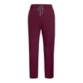 thumbnail image 3 of Womens Scrub Pants Joggers Slim Fit with Pockets Lightweight Drawstring High Waist, 3 of 4