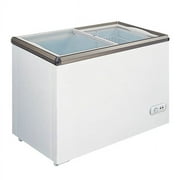 OMCAN 45293 45.7-INCH ICE CREAM DISPLAY CHEST FREEZER WITH FLAT GLASS TOP