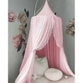 thumbnail image 1 of Bed canopy for children, round dome, pink, mosquito net, play tent., 1 of 4