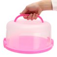 thumbnail image 3 of Portable Round Cake Dome Holder Container Carrier Keeper with Collapsible Handles & Clip Lock, BPA Free, 3 of 6
