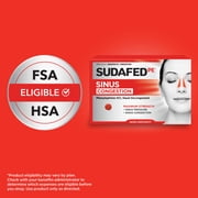 (2 pack) Sudafed PE Sinus Congestion Relief, Maximum Strength, Phenylephrine HCI Nasal Decongestant, 36 Count
