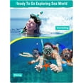 thumbnail image 2 of Greatever Snorkel Set Adults Snorkeling Gear Anti-Fog Panoramic View Swim Mask Dry Top Snorkel Kit with Carry Bag for Snorkeling Scuba Diving Travel, 2 of 7