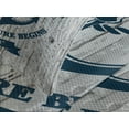 thumbnail image 4 of Ambesonne Nautical Quilted Bedspread Set 3 Pcs, Anchor Skull Sea, Queen Size, Beige Navy Blue, 4 of 5