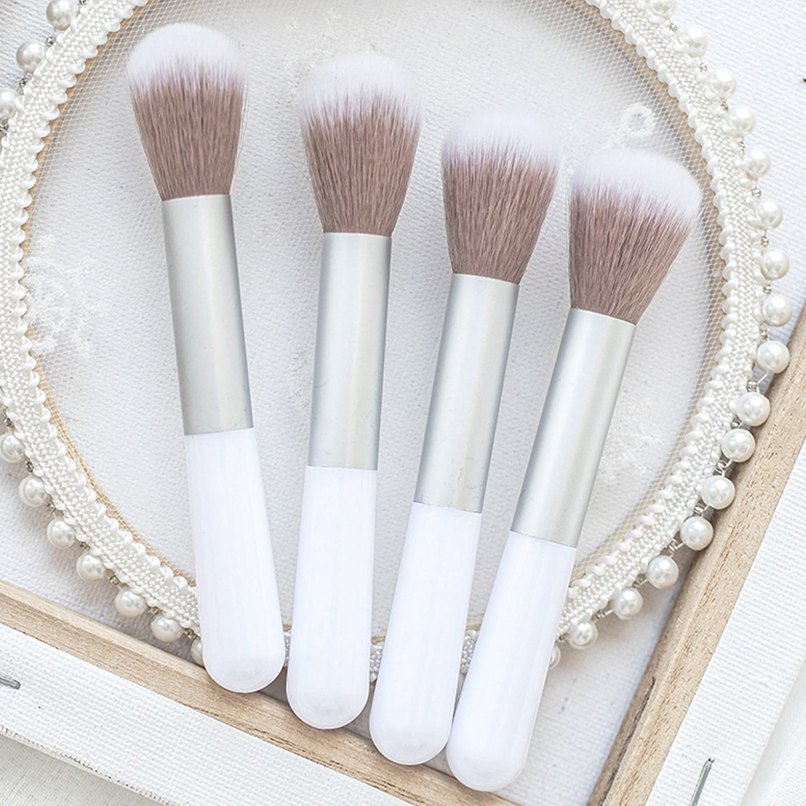 Color for Eyes Makeup Brush Foundation Face Makeup Brushes Korean Foundation Makeup Makeup Brush for Foundation Concealer Sponge with Handle Brush Set without Bag 12 Days of Face Brushes Wet And Wild