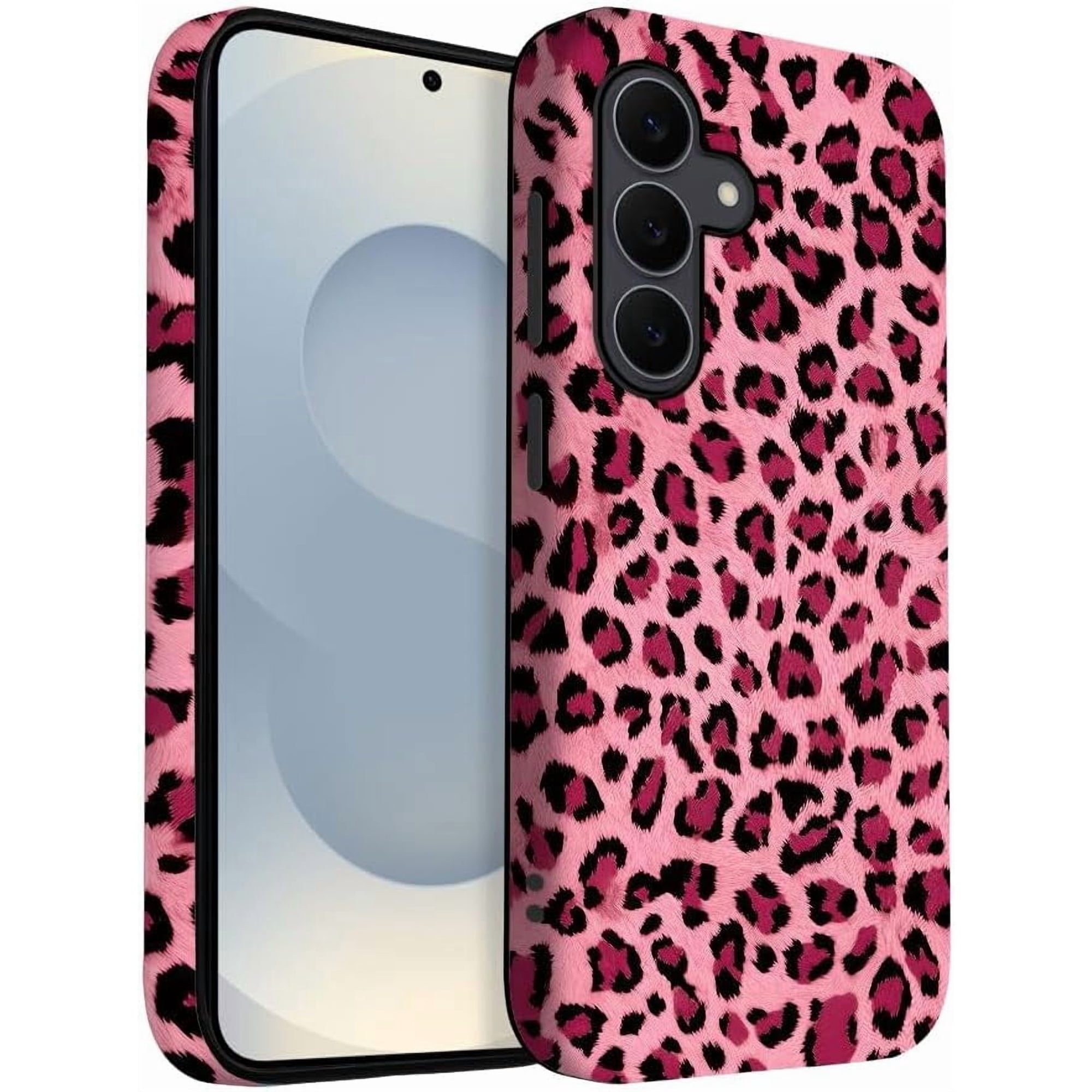 Case for Samsung Galaxy S25 Plus Case | Pink Leopard Print | Slim Drop Protection Design