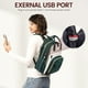 thumbnail image 5 of Mochila para portátil LOVEVOOK para mujer, 15.6 pulgadas, impermeable, color beige, 5 of 9