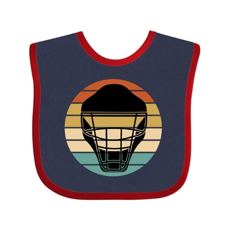 

Inktastic Hockey Mask Retro Sports Gift Baby Boy Bib