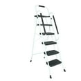 thumbnail image 6 of Confote Folding 5 Step Stool Ladder with Handrails and Anti-Slip Steel Pedal for Kitchen Pantry Home Office, 330lbs, 6 of 9