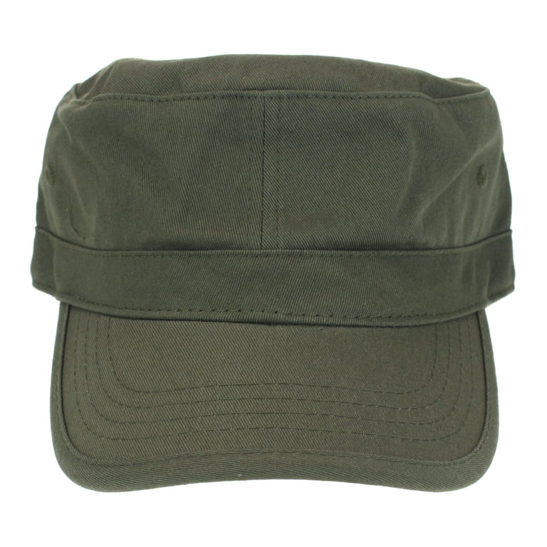 Mens Army Patrol Cotton Twill Field Cap Olive Green - Walmart.com