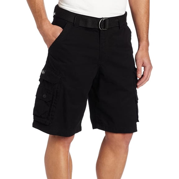 Lee Mens Shorts Solid Cargo Belted Dungaree Wyoming