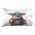 thumbnail image 3 of Jay Franco Kids Sheet Set with Fitted, Flat Sheets & Pillow Cover - Ultra-Soft Bedding with Pillowcase for Room Decor, White - The Mandalorian, 4 Piece Queen, 3 of 4