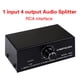 thumbnail image 3 of Conmutador De Audio Estéreo RCA De 1 Entrada Y 4 Salidas Con Controlador De Volumen Selector Compuesto SM SunniMix Divisor de audio estéreo, 3 of 8