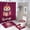 style-253, variant on Personalised Winter Fox 4 Piece Bathroom Rug Set with Shower Curtain Bathroom Sets with Shower Curtain And Rugs 4 Piece Custom Girl's Name Waterproof Personality Pattern Bath Curtain