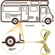 thumbnail image 2 of 1/4inch RV Propane Quick Connect Y Splitter Adapter for RV to Grill & Quick Connect Propane Hose Fit, 2 of 5