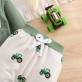 thumbnail image 7 of TOWED22 Baby Toddler Boy Fall Winter Outfit Cartoon Embroidery Tops and Plaid Pants Set 2pcs Toddler Boy Spring Fall Winter Clothes Outfits Clothing(Green,12-18 M), 7 of 7