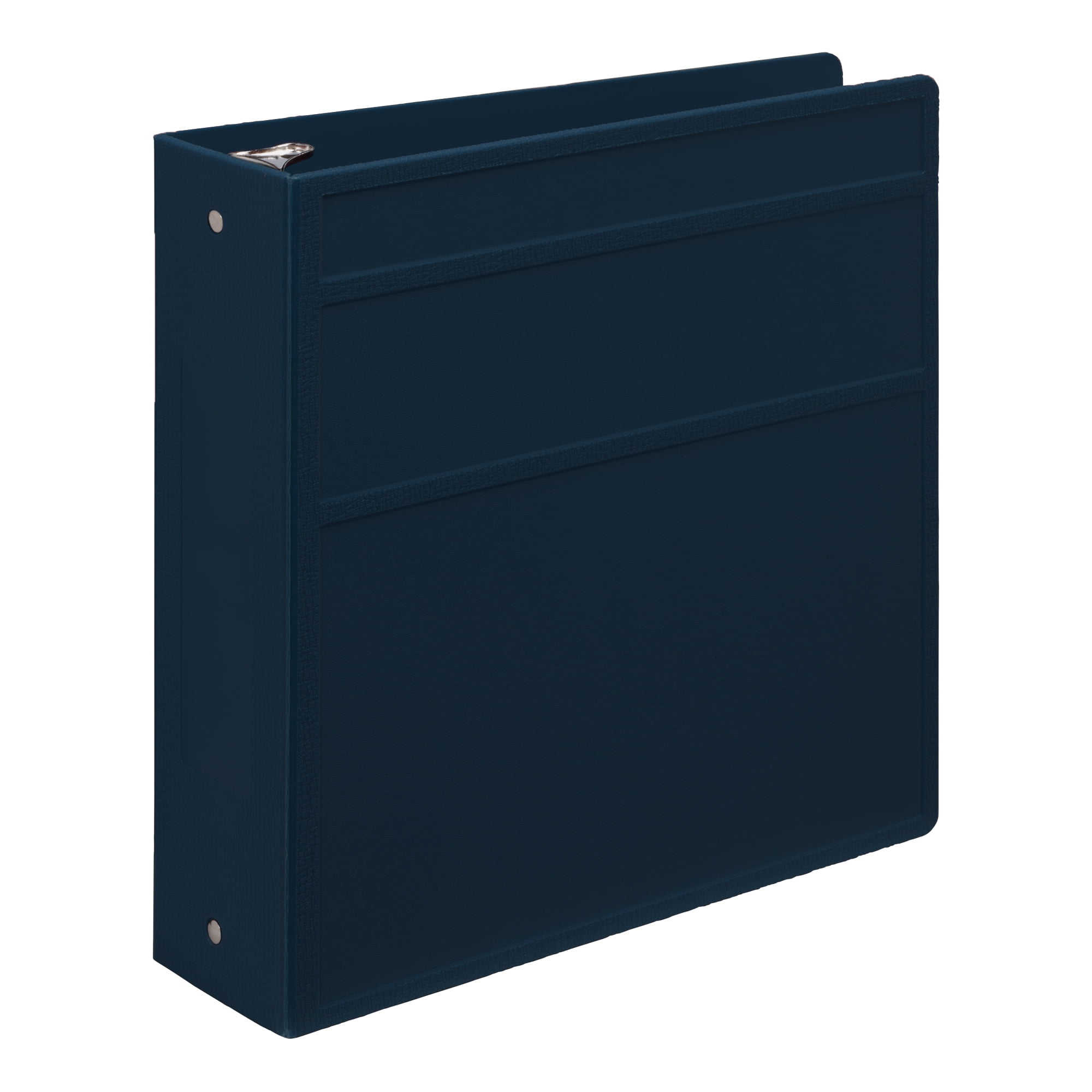 Carstens 3Inch Heavy Duty 3Ring Binder Side Opening, Navy Blue