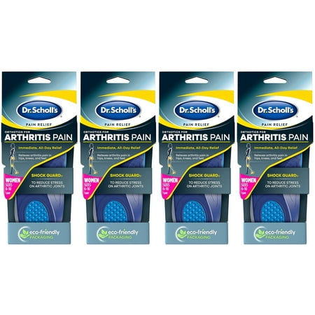 4 Pack of Dr. Scholl's Orthotics for Arthritis Pain Relief Size 6-10, 1 Pair