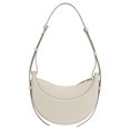 thumbnail image 1 of Bolso de media luna para mujer Bolso de media luna de PU de gran capacidad Bolso de viaje (blanco), 1 of 9