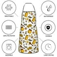 thumbnail image 6 of Easygdp Cute Bee Apron Waterdrop Resistant with 2 Pockets,Oil Resistant Cooking Kitchen Chef Apron for Women Men, 6 of 7