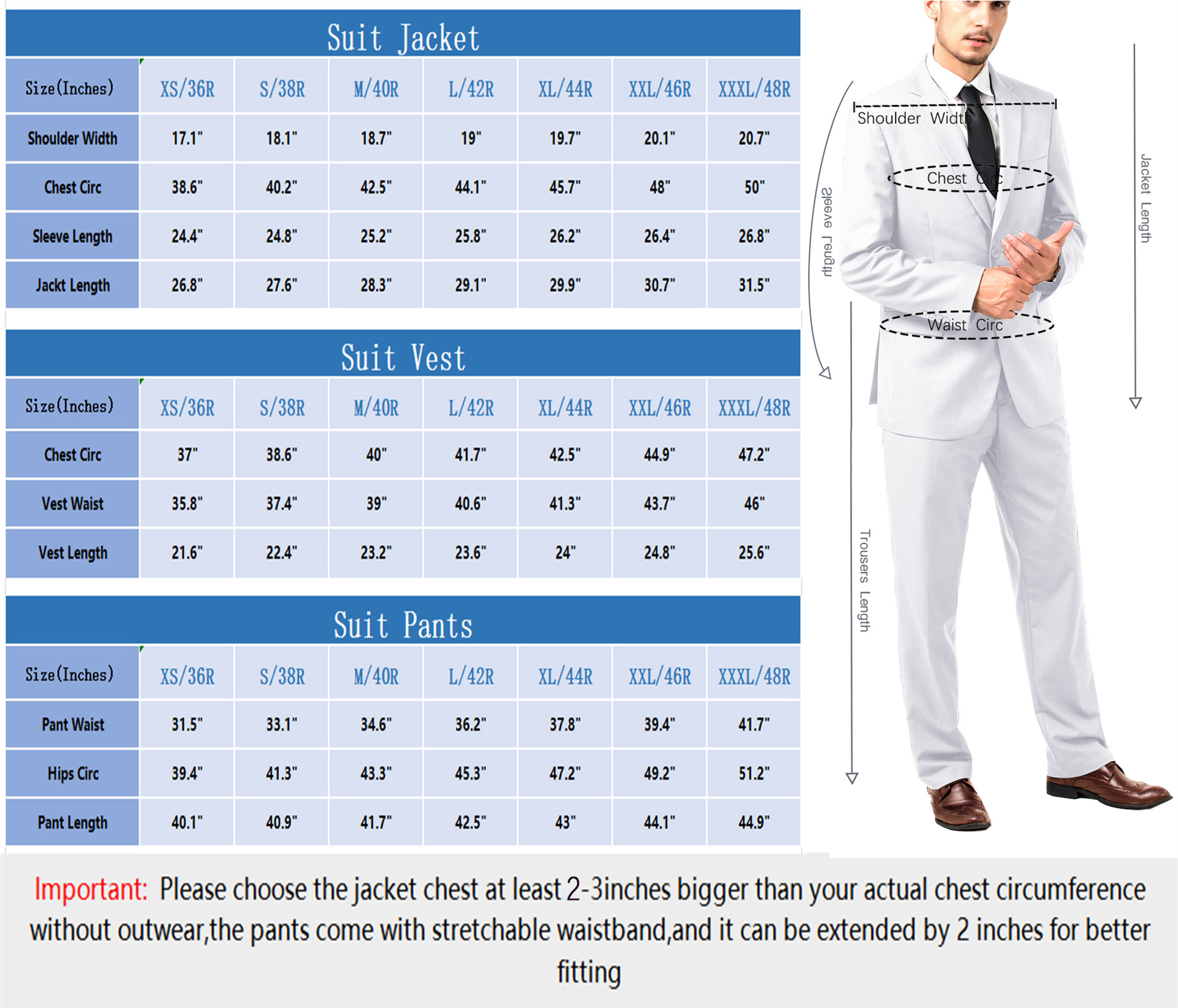 Wehilion Men's Suit Vest Grey Business Formal Dress with 3 Pockets ...
