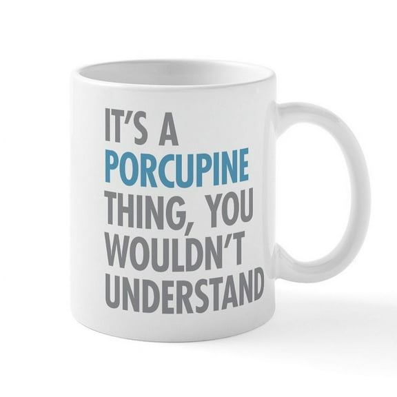 CafePress - Porcupine Thing Mugs - 11 oz Ceramic Mug - Novelty Coffee Tea Cup
