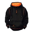 thumbnail image 5 of Boys Hoodies Youth Long Sleeve Athletic Sweatshirt Kids Quarter Zip Hooded Pullover Fall Winter Casual Warm Tops With Pocket, 5 of 6