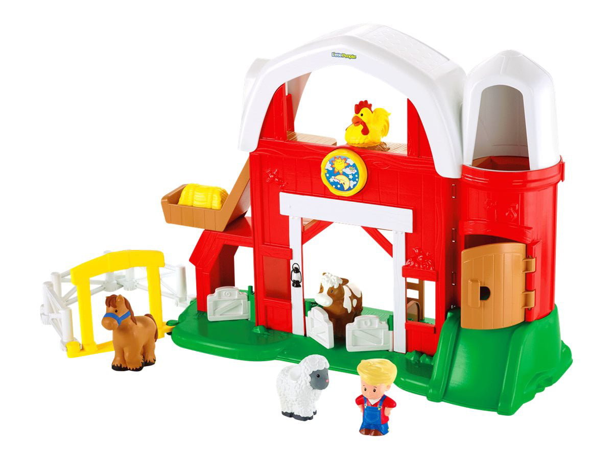 Fisher Price Little People On The Go FARM BARN Play Carrier Lunch Gift Box Rare 