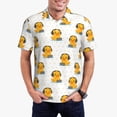 thumbnail image 5 of Yiaed Cute Duck With HeadphonePrint Men's Short Sleeve Polo Shirt,Golf Polo for Men Three-Button Golf Shirt Athletic Casual Collared T-Shirt- X-Large, 5 of 7