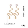 thumbnail image 3 of Fiudx Pendientes Largos de Perla con Diseño de Serpiente, Artesanía Exquisita, Accesorio de Moda, Regalo para Seres Queridos, Material Antialérgico, Elegante Joya., 3 of 6