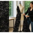 thumbnail image 5 of Soimoi Black Cotton Poplin Fabric Grass & Wildflower Floral Fabric Prints By Yard 42 Inch Wide, 5 of 7