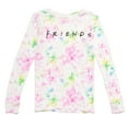 thumbnail image 3 of FRIENDS Little Girls Pajama Shirt & Pajama Pants White / Black 4, 3 of 5